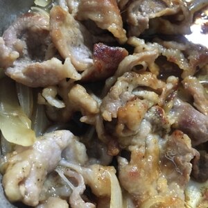 豚こま肉で☆しょうが焼き